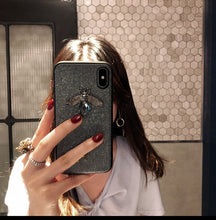 Load image into Gallery viewer, Luxury brand Diamond Bee Glitte soft case for iphone 7 8 6S plus X XR XS 11 Pro Max hard cover for samsung S8 S9 S10 Note 10 9