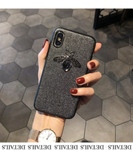 Load image into Gallery viewer, Luxury brand Diamond Bee Glitte soft case for iphone 7 8 6S plus X XR XS 11 Pro Max hard cover for samsung S8 S9 S10 Note 10 9