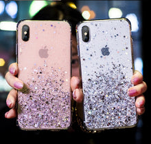 Load image into Gallery viewer, Luxury Bling Glitter Phone Case For iPhone 11 Pro X XS Max XR Soft Silicon Cover For iPhone 7 8 6 6S Plus Transparent Cases Capa