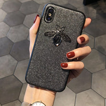Load image into Gallery viewer, Luxury brand Diamond Bee Glitte soft case for iphone 7 8 6S plus X XR XS 11 Pro Max hard cover for samsung S8 S9 S10 Note 10 9