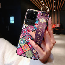 Load image into Gallery viewer, SoCouple Phone Holder Case For Samsung Galaxy A50 A51 A71 A70 A30 A20 S9 S8 S10 S20 plus Ultra Note 8 9 10 plus Wrist Strap Case