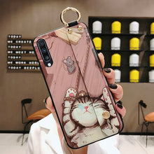 Load image into Gallery viewer, SoCouple Phone Holder Case For Samsung Galaxy A50 A51 A71 A70 A30 A20 S9 S8 S10 S20 plus Ultra Note 8 9 10 plus Wrist Strap Case