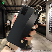 Load image into Gallery viewer, SoCouple Phone Holder Case For Samsung Galaxy A50 A51 A71 A70 A30 A20 S9 S8 S10 S20 plus Ultra Note 8 9 10 plus Wrist Strap Case