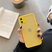 Load image into Gallery viewer, Mint hybrid simple matte bumper phone case for Iphone 11 case Pro Max Xr Xs 6s 8 7 plus shockproof soft Tpu silicone matte cover