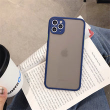 Load image into Gallery viewer, Mint hybrid simple matte bumper phone case for Iphone 11 case Pro Max Xr Xs 6s 8 7 plus shockproof soft Tpu silicone matte cover