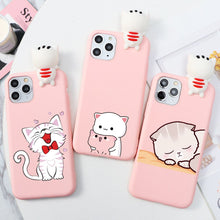 Load image into Gallery viewer, XR 11 Pro XS Max X 5 5S silicone double cover for iphone 7 8 6S 6S plus 7 plus case girls