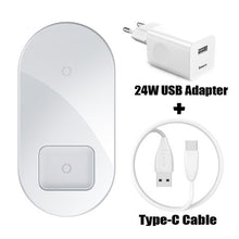 Load image into Gallery viewer, Baseus Visible Wireless Charger Wireless Chargepad for iPhone Airpods 15W Fast Charging Wireless Charge Pad QI Enabled Devices