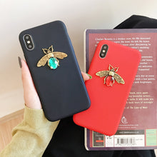 Load image into Gallery viewer, Luxury brand Diamond Bee Glitte soft case for iphone 7 8 6S plus X XR XS 11 Pro Max hard cover for samsung S8 S9 S10 Note 10 9
