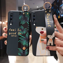 Load image into Gallery viewer, SoCouple Phone Holder Case For Samsung Galaxy A50 A51 A71 A70 A30 A20 S9 S8 S10 S20 plus Ultra Note 8 9 10 plus Wrist Strap Case
