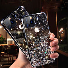 Load image into Gallery viewer, Luxury Bling Glitter Phone Case For iPhone 11 Pro X XS Max XR Soft Silicon Cover For iPhone 7 8 6 6S Plus Transparent Cases Capa
