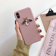 Load image into Gallery viewer, Luxury brand Diamond Bee Glitte soft case for iphone 7 8 6S plus X XR XS 11 Pro Max hard cover for samsung S8 S9 S10 Note 10 9
