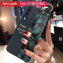 Load image into Gallery viewer, SoCouple Phone Holder Case For Samsung Galaxy A50 A51 A71 A70 A30 A20 S9 S8 S10 S20 plus Ultra Note 8 9 10 plus Wrist Strap Case
