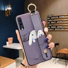 Load image into Gallery viewer, SoCouple Phone Holder Case For Samsung Galaxy A50 A51 A71 A70 A30 A20 S9 S8 S10 S20 plus Ultra Note 8 9 10 plus Wrist Strap Case
