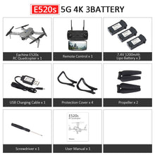 Load image into Gallery viewer, Eachine E520S E520 GPS FOLLOW ME WIFI FPV Quadcopter With 4K/1080P HD Wide Angle Camera Foldable Altitude Hold Durable RC Drone
