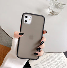 Load image into Gallery viewer, Mint hybrid simple matte bumper phone case for Iphone 11 case Pro Max Xr Xs 6s 8 7 plus shockproof soft Tpu silicone matte cover
