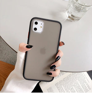 Mint hybrid simple matte bumper phone case for Iphone 11 case Pro Max Xr Xs 6s 8 7 plus shockproof soft Tpu silicone matte cover