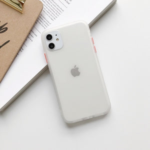 Mint hybrid simple matte bumper phone case for Iphone 11 case Pro Max Xr Xs 6s 8 7 plus shockproof soft Tpu silicone matte cover