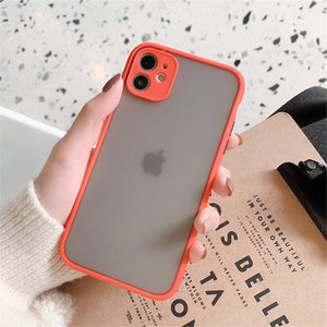 Mint hybrid simple matte bumper phone case for Iphone 11 case Pro Max Xr Xs 6s 8 7 plus shockproof soft Tpu silicone matte cover