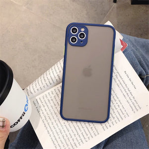 Mint hybrid simple matte bumper phone case for Iphone 11 case Pro Max Xr Xs 6s 8 7 plus shockproof soft Tpu silicone matte cover