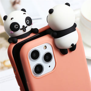 XR 11 Pro XS Max X 5 5S silicone double cover for iphone 7 8 6S 6S plus 7 plus case girls