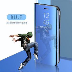 Smart Mirror Phone Case For Samsung Galaxy S10 S8 S9 Plus A50 A40 A30 A20 A70 A20s A30s A50s M20 M30 M30s M40 S6 S7 Edge Cover