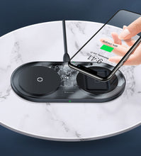 Load image into Gallery viewer, Baseus Visible Wireless Charger Wireless Chargepad for iPhone Airpods 15W Fast Charging Wireless Charge Pad QI Enabled Devices
