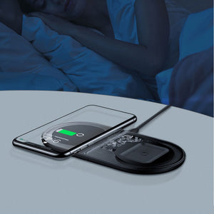 Baseus Visible Wireless Charger Wireless Chargepad for iPhone Airpods 15W Fast Charging Wireless Charge Pad QI Enabled Devices