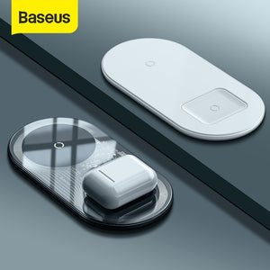 Baseus Visible Wireless Charger Wireless Chargepad for iPhone Airpods 15W Fast Charging Wireless Charge Pad QI Enabled Devices